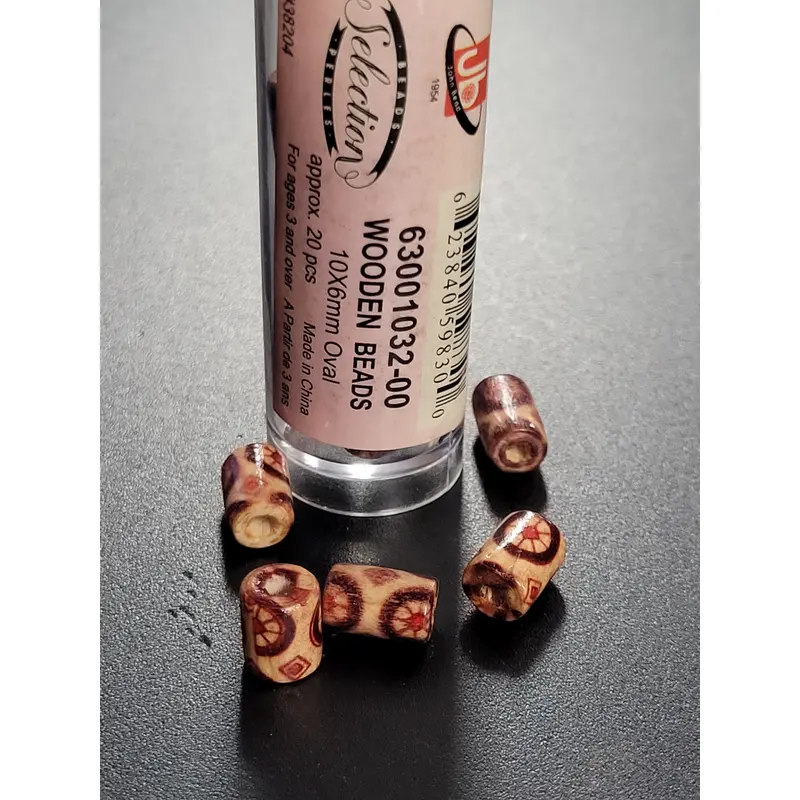 Wooden Beads 10x6mm Oval