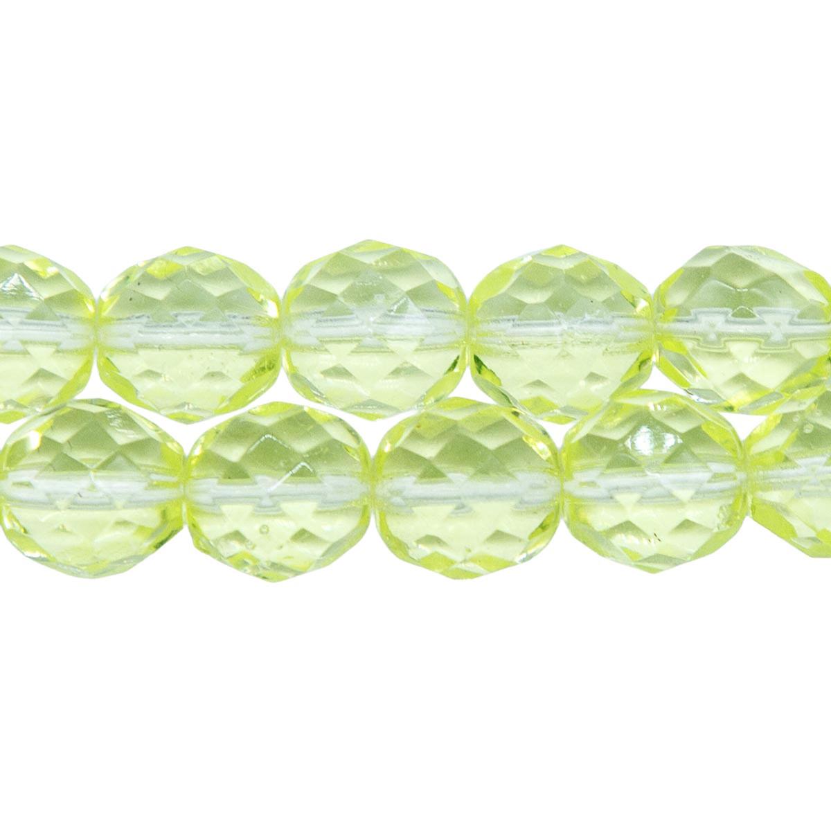 10FC222: CZ FACET RD TRANS Jonquil 10mm-150PC