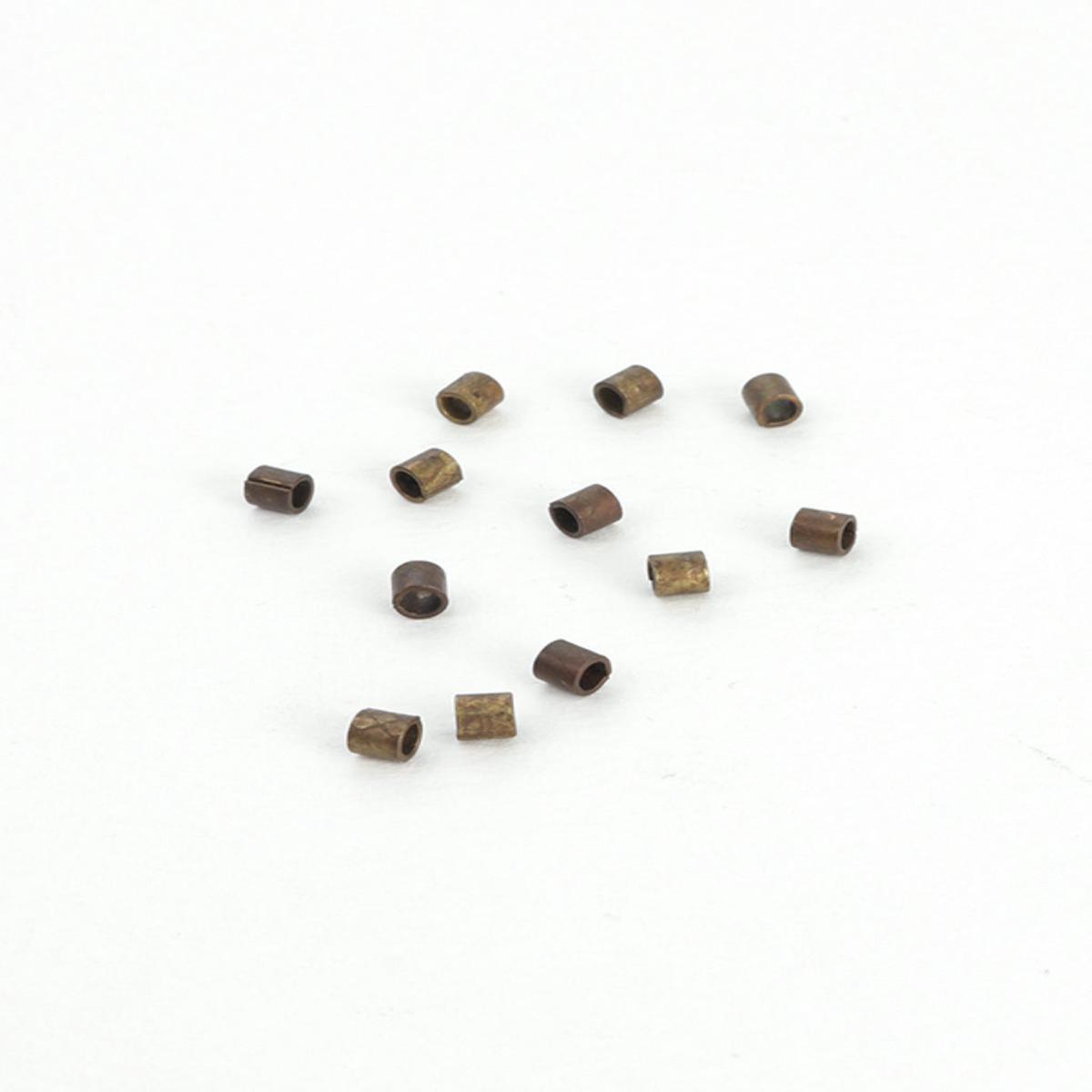 Trade Spacer Bead, 3x2.5mm, (12pcs) - Natural Brass