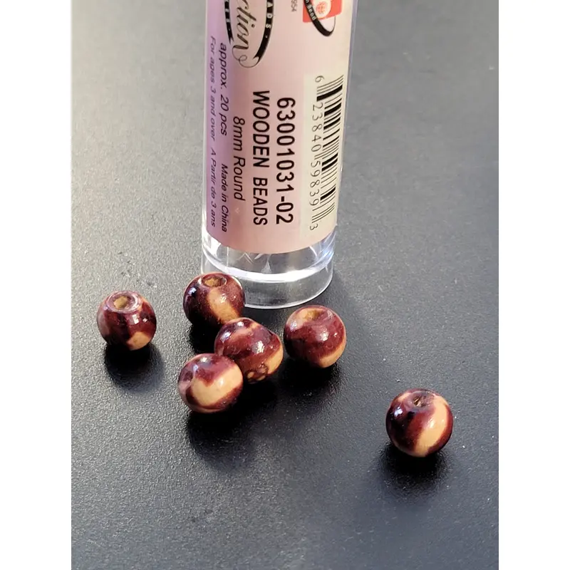 Wooden Beads 8mm Round