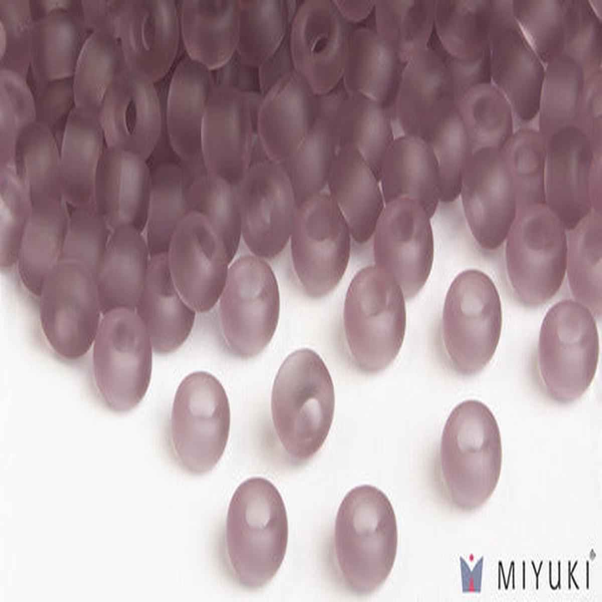 Transparent Frost Lilac Glass Beads