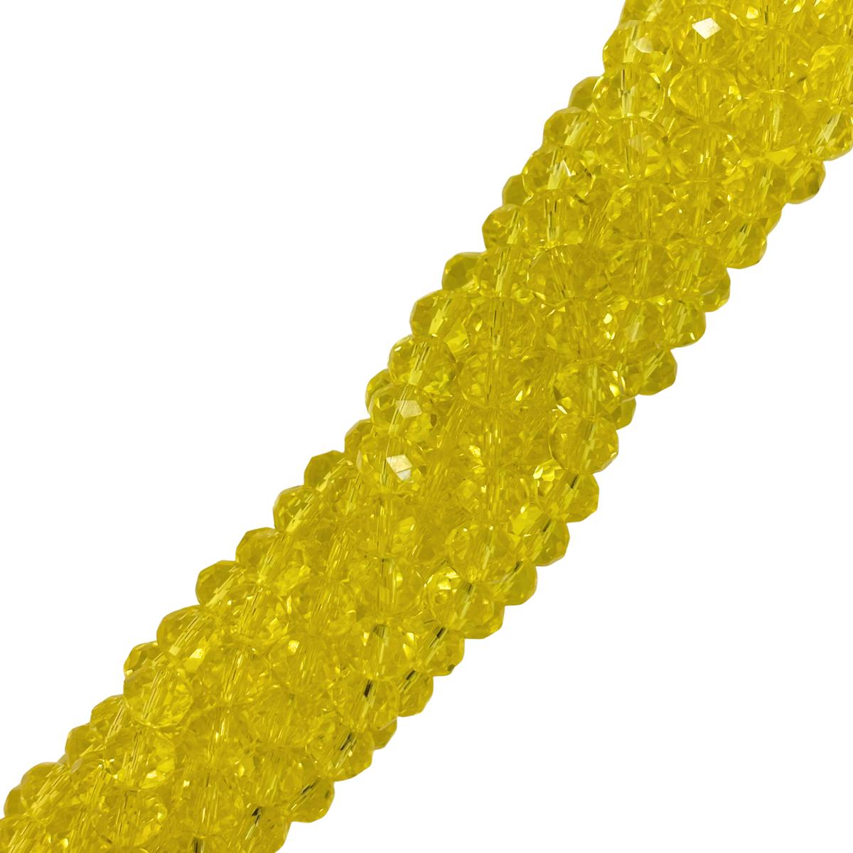 Rondelle de Cristal, Amarillo Nen