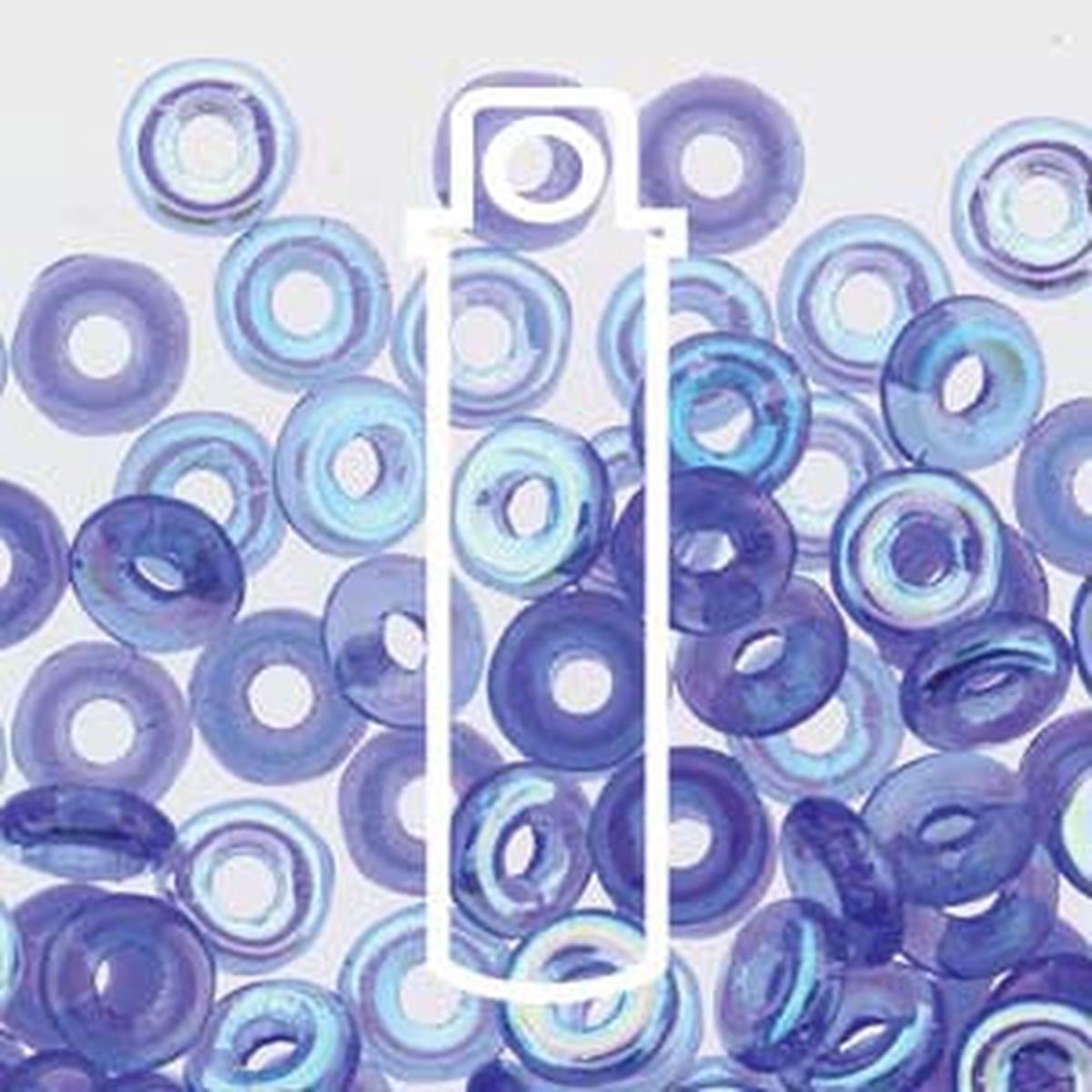 O BEADS (3.8X1MM)  SAPHIRE AB