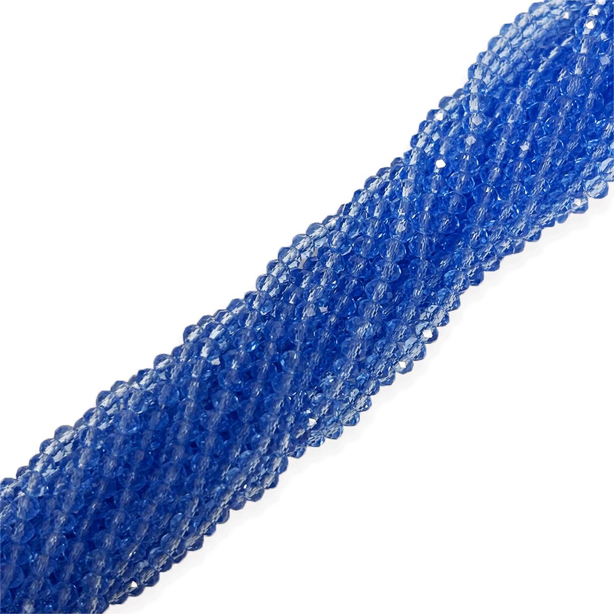 Rondelle de Cristal Azul