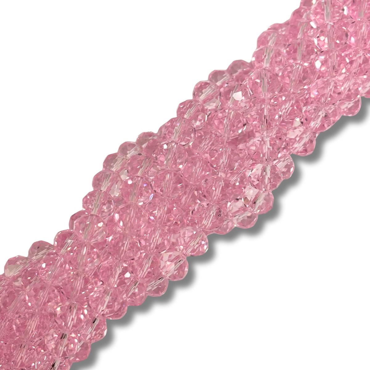 Rondelle de Cristal, Rosado