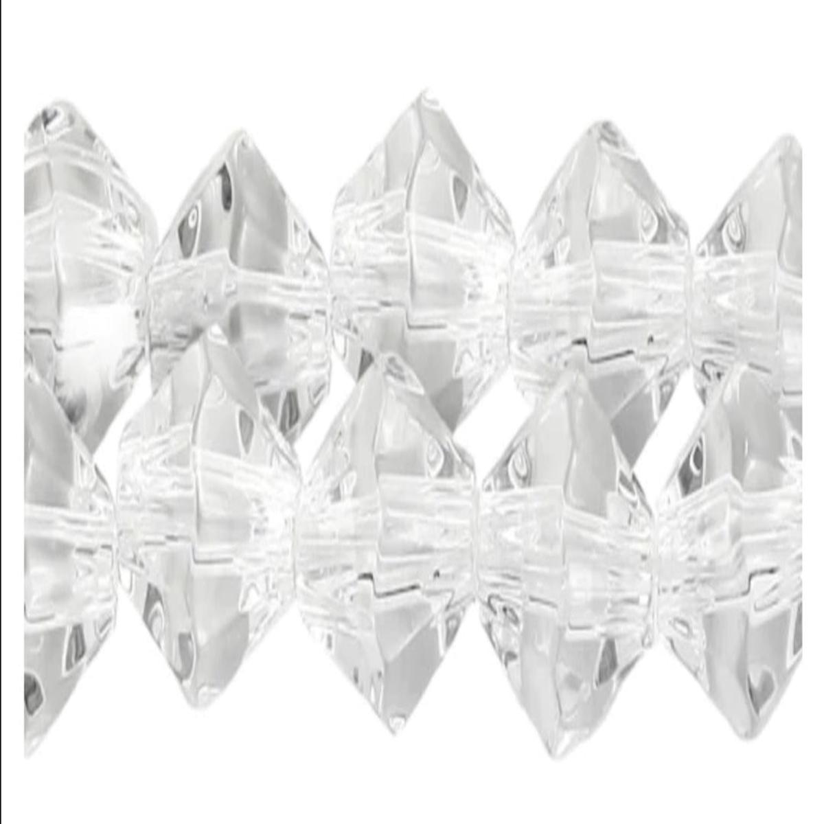 (3MM).  Crystal Electroplate Bicone Glass Bead 17