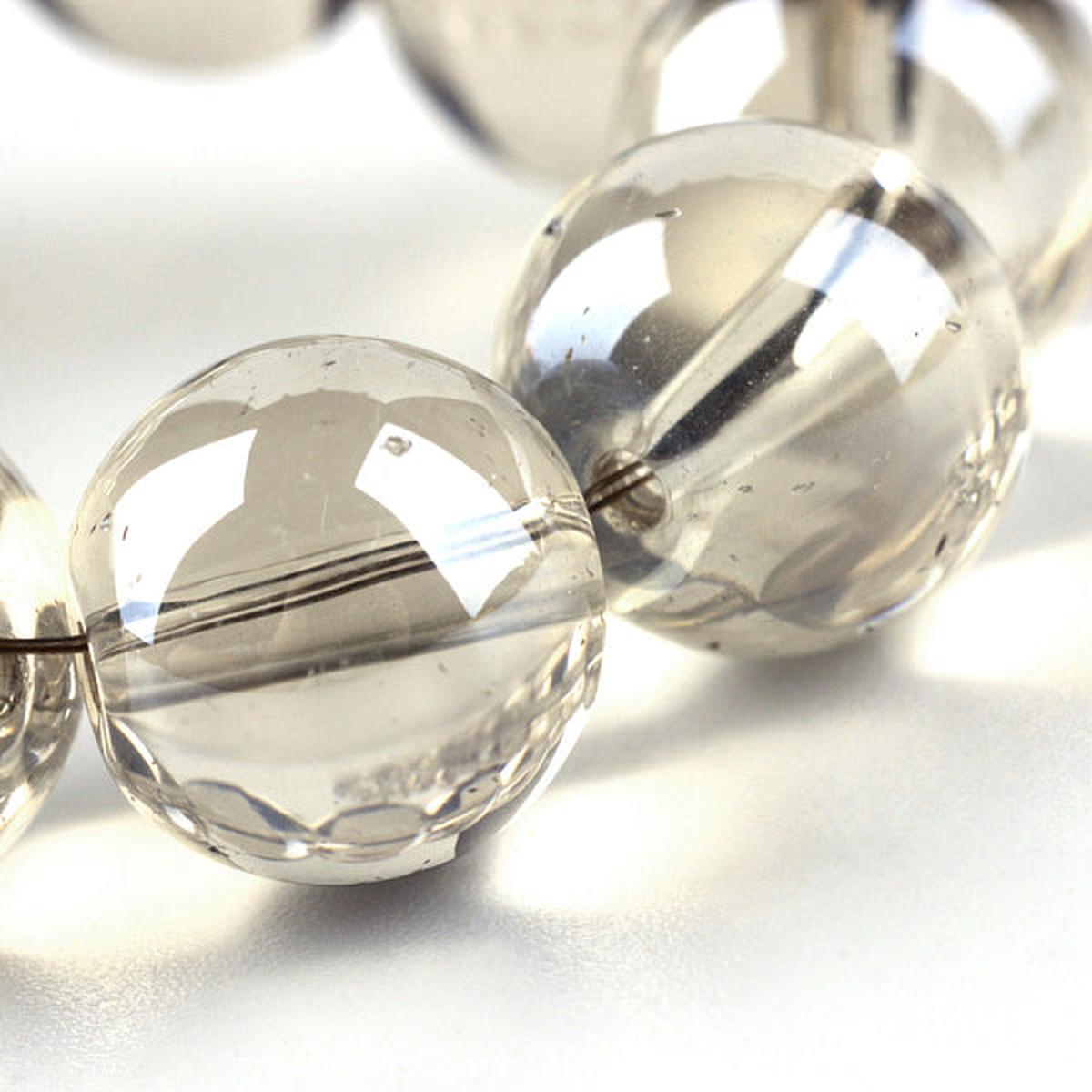 Glass Beads.  Electroplate Rainbow Plated on a Pale Goldenrod Glass. (Round)  6mm.  (approx 60 beads)