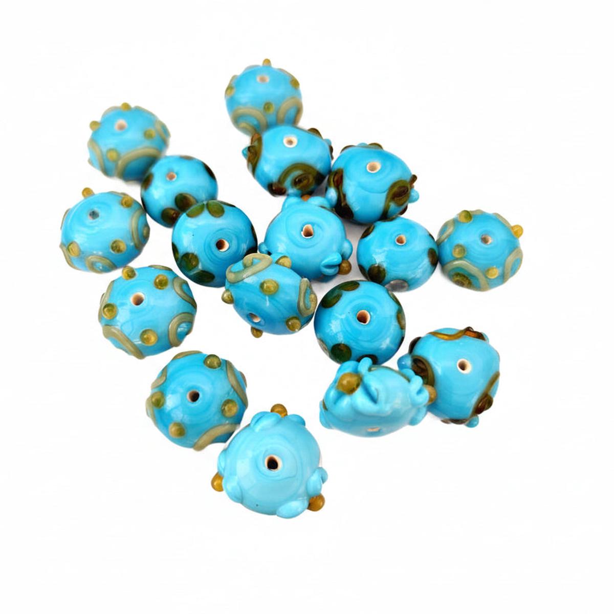 Lampwork beads lamp work glass beads bracelet set beads LMPWB62