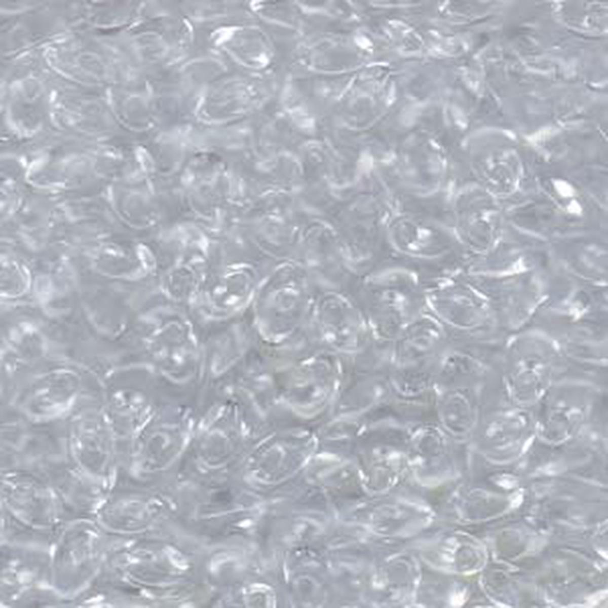 Long Magatama Beads #131 Transparent Crystal 6g