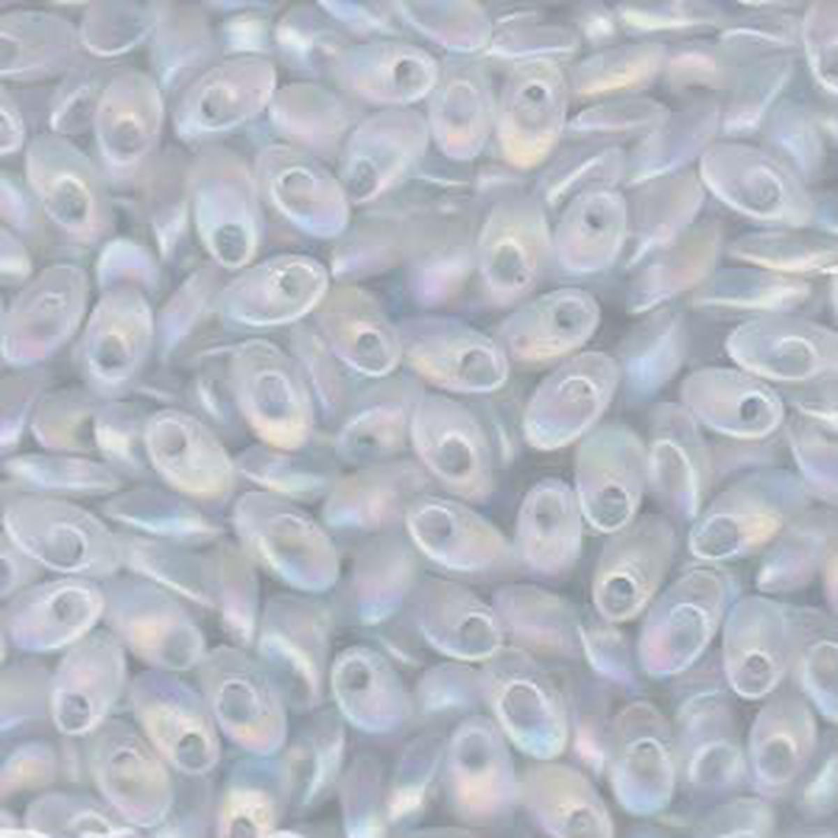 Long Magatama Beads #131FR Crystal Matte AB 8.5g