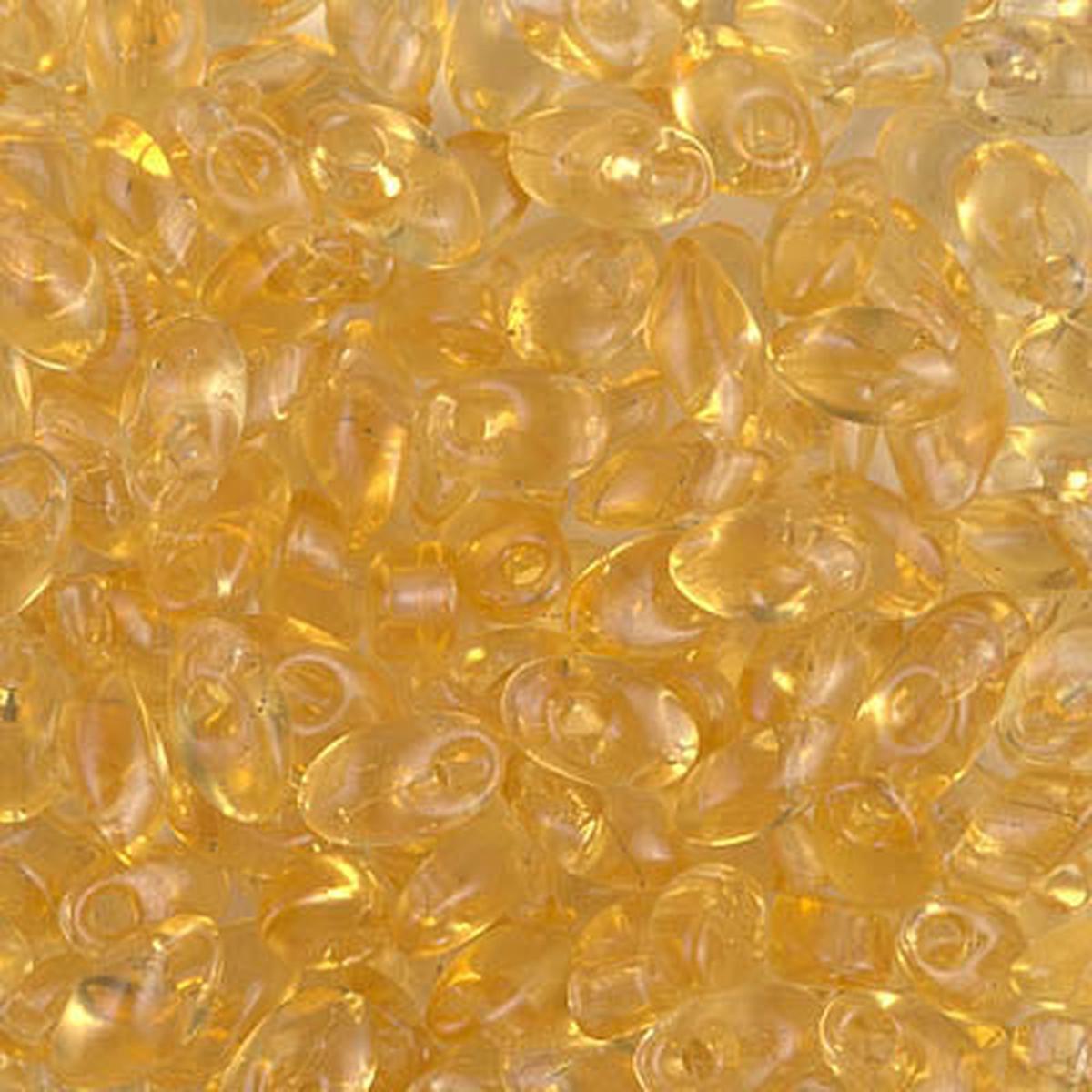 *Long Magatama Beads #132 Light Topaz 8.5g