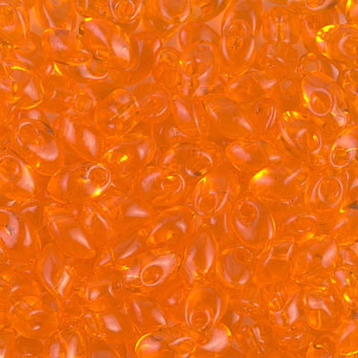 *Long Magatama Beads #138 Transparent Orange 8.5g