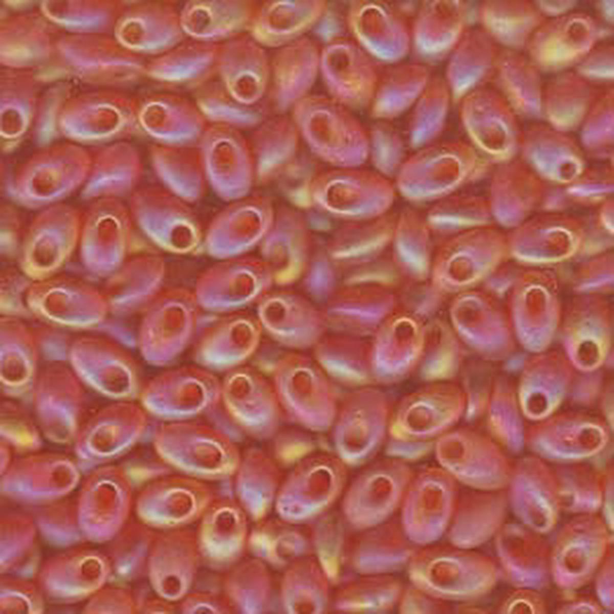 Long Magatama Beads #138FR Orange Matte AB 8.5g