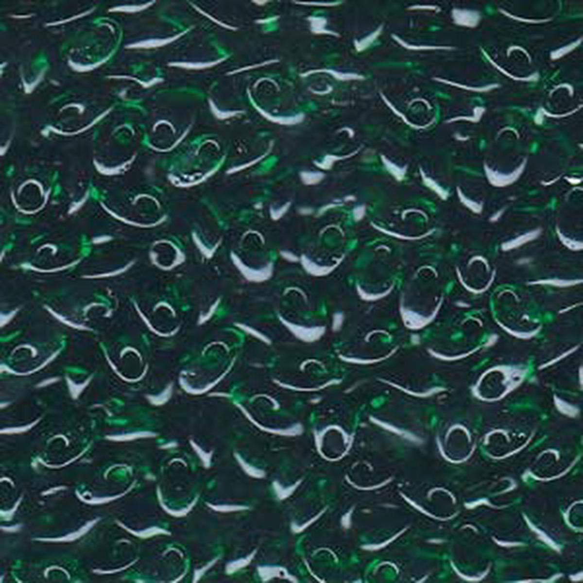 Long Magatama Beads #146 Transparent Green 6g