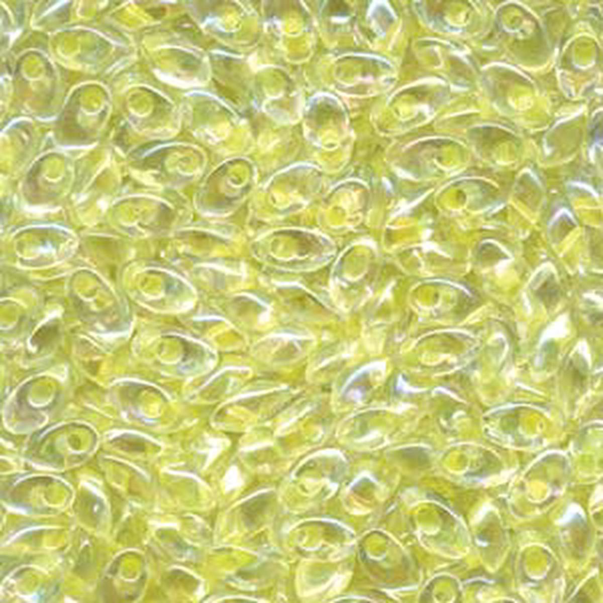 *Long Magatama Beads #267 Lemon Rainbow AB 8.5g