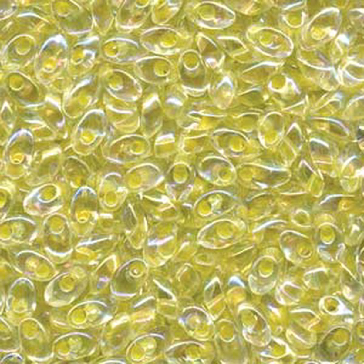 *Long Magatama Beads #273 Light Yellow Lined AB 8.5g