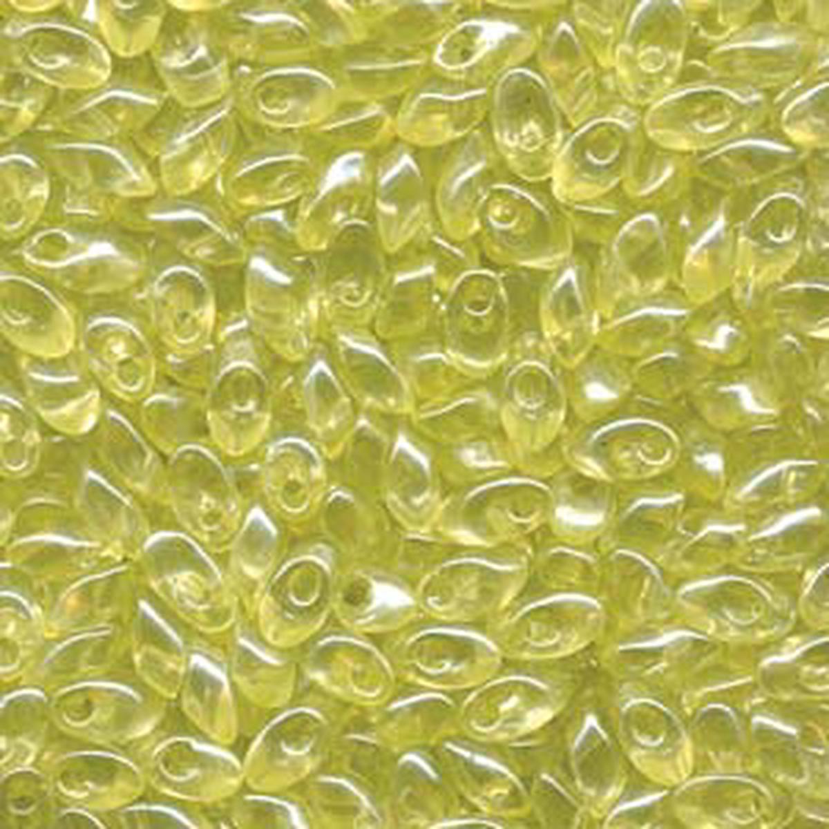 Long Magatama Beads #3501 Transparent Lemon 6g