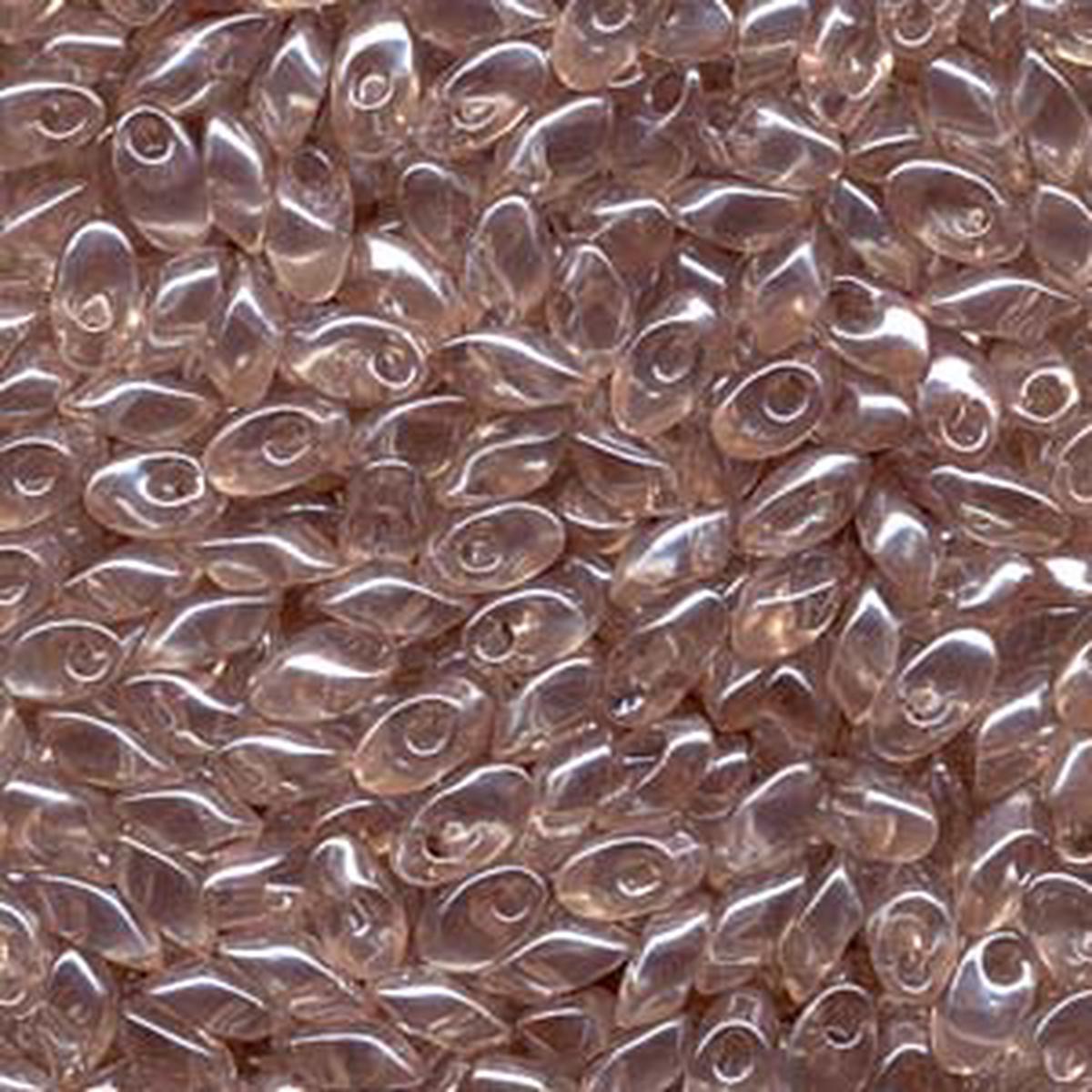 Long Magatama Beads #3502 Transparent Light Tan 8.5g