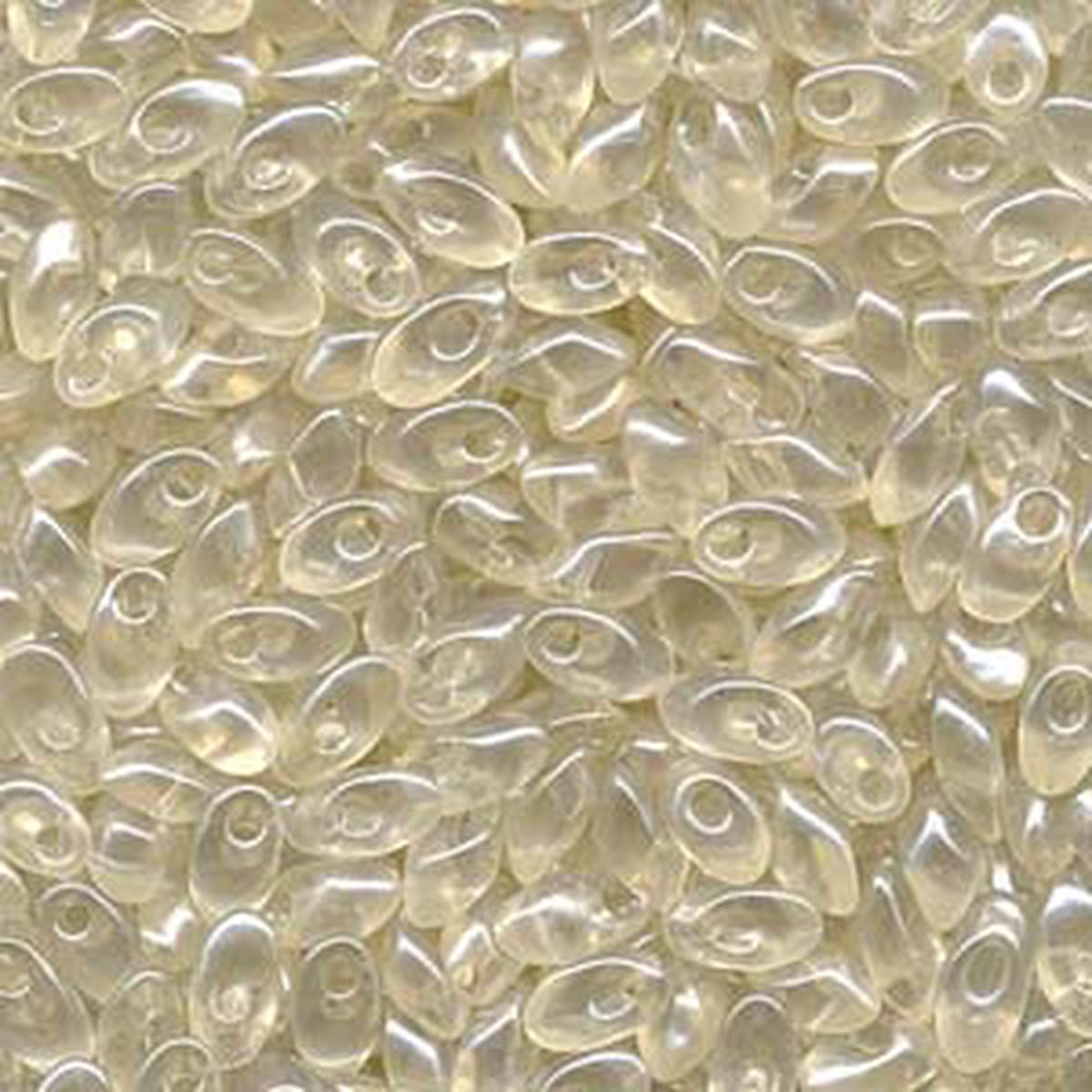Long Magatama Beads #3504 Transparent Light Cream 8.5g