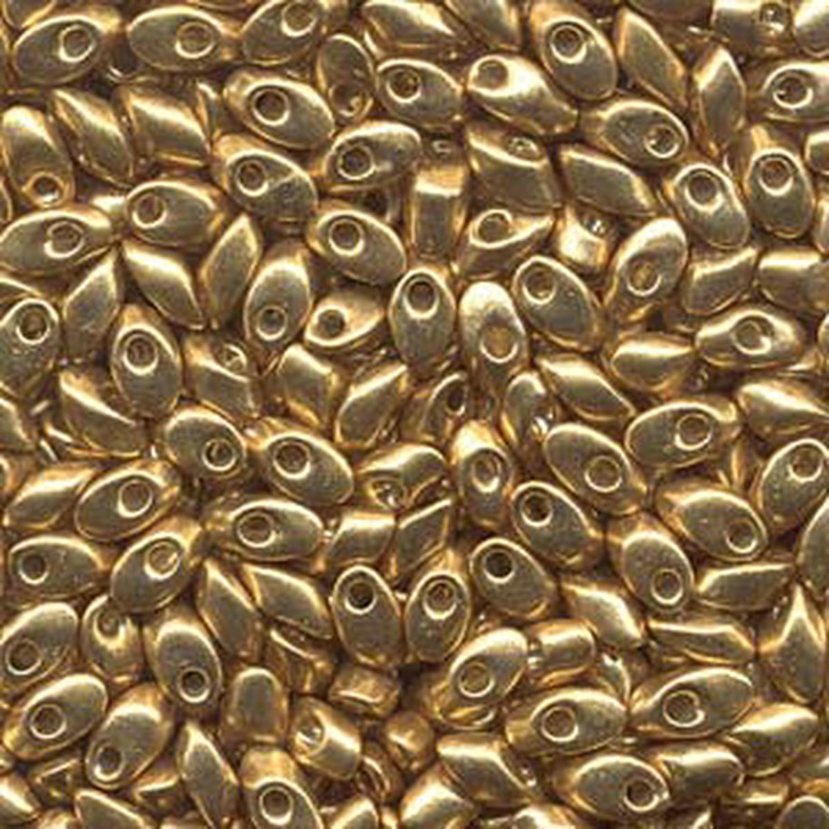 Long Magatama Beads #4202 Duracoat Gold 8.5g