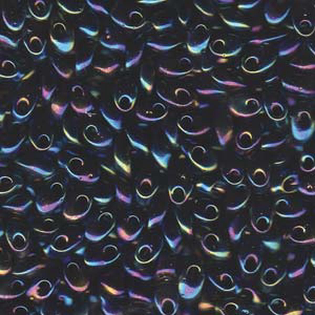 Long Magatama Beads #455 Metallic Blue Iris 6g