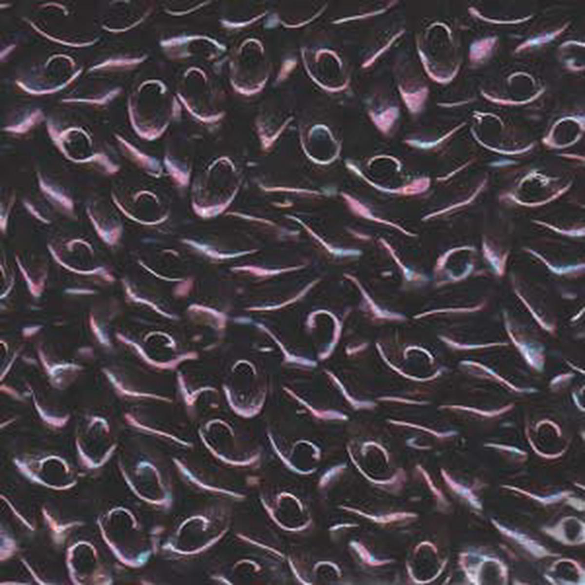 Long Magatama Beads #460 Metallic Dark Raspberry 6g