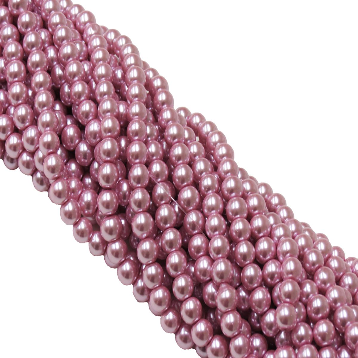 Perlas de Cristal Sintticas, Rosa Claro 1 pieza