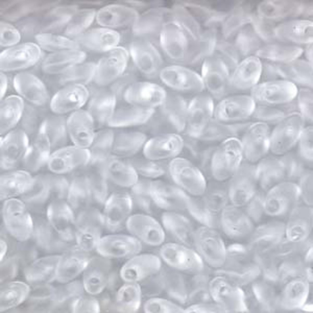 Long Magatama Beads #131F Crystal Matte 8.5g