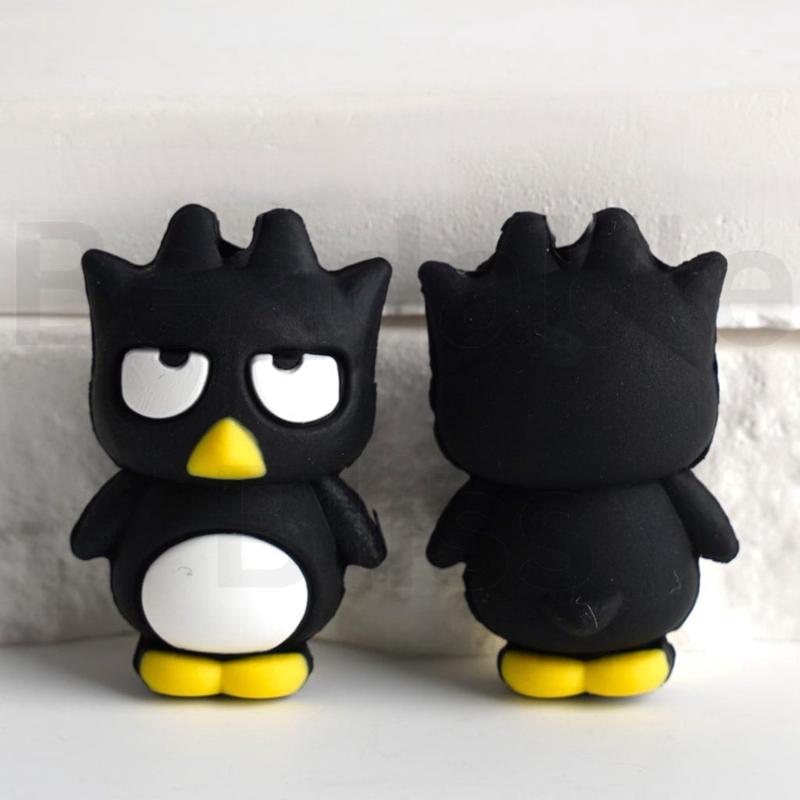 3D Adorable Character Cartoon Humor Badtz-Mar Silicone Focal Beads