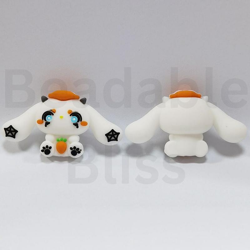 3D Cute Brown Hat Adorable Character Silicone Focal Beads