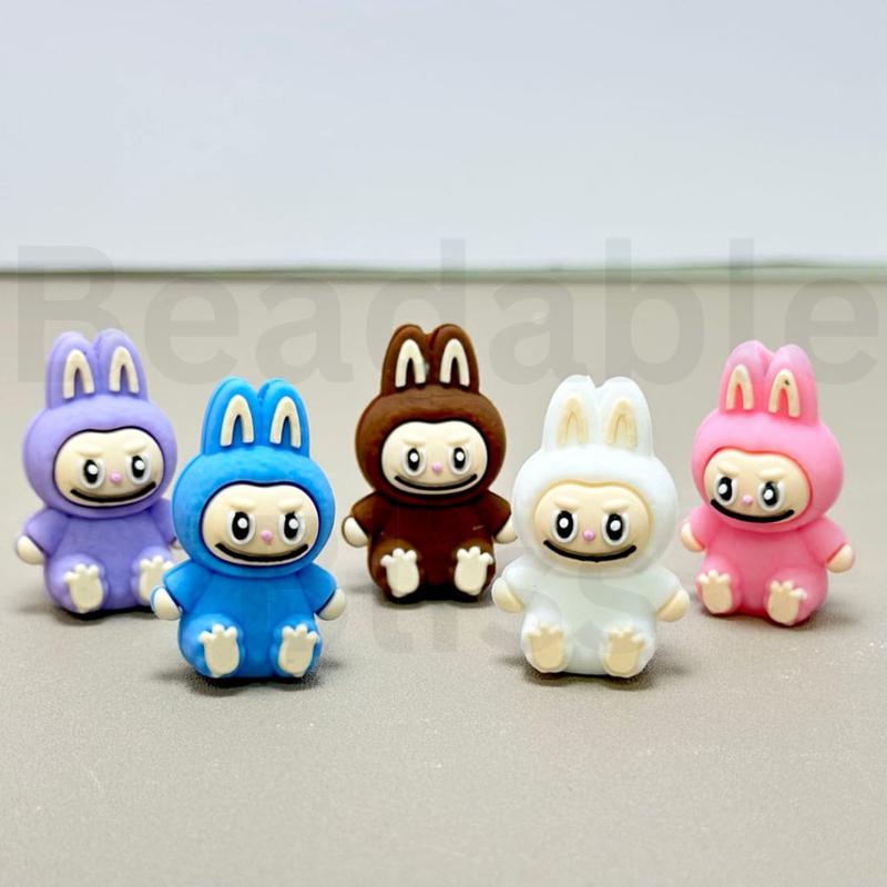 3D Cute Monster Doll LittleCharmers Silicone Focal Beads
