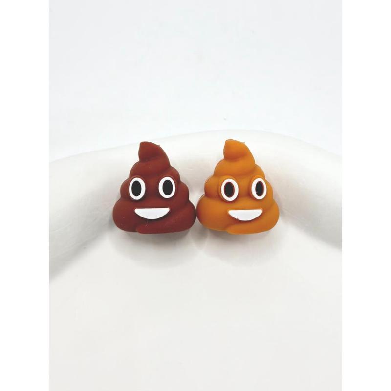 3D A Piece of Humor Silicone Focal Beads