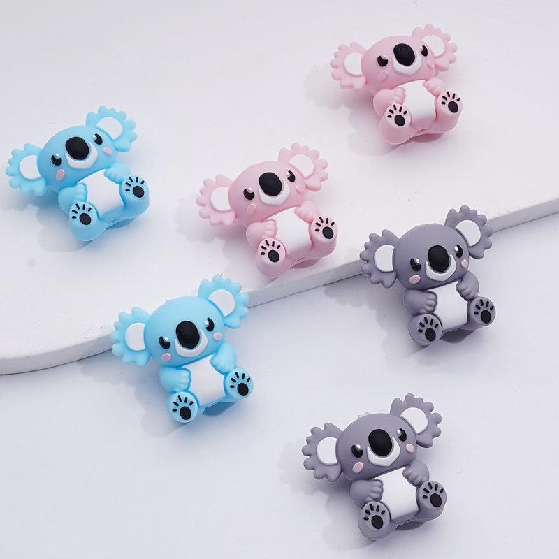 3D Cute Koala Silicone Focal Beads