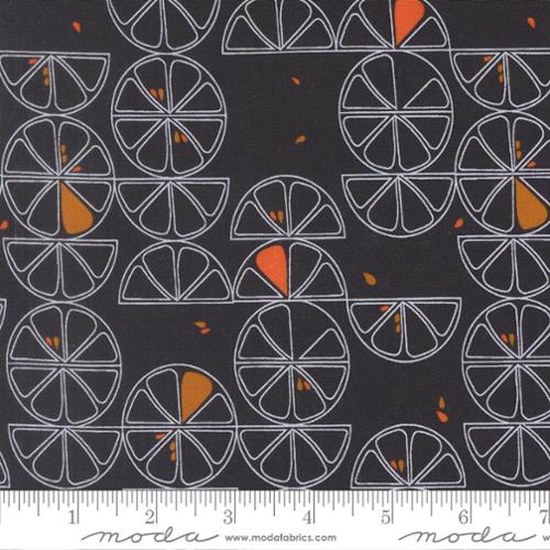Balisong Lemon Slice Cotton Fabric - Midnight 11661 12