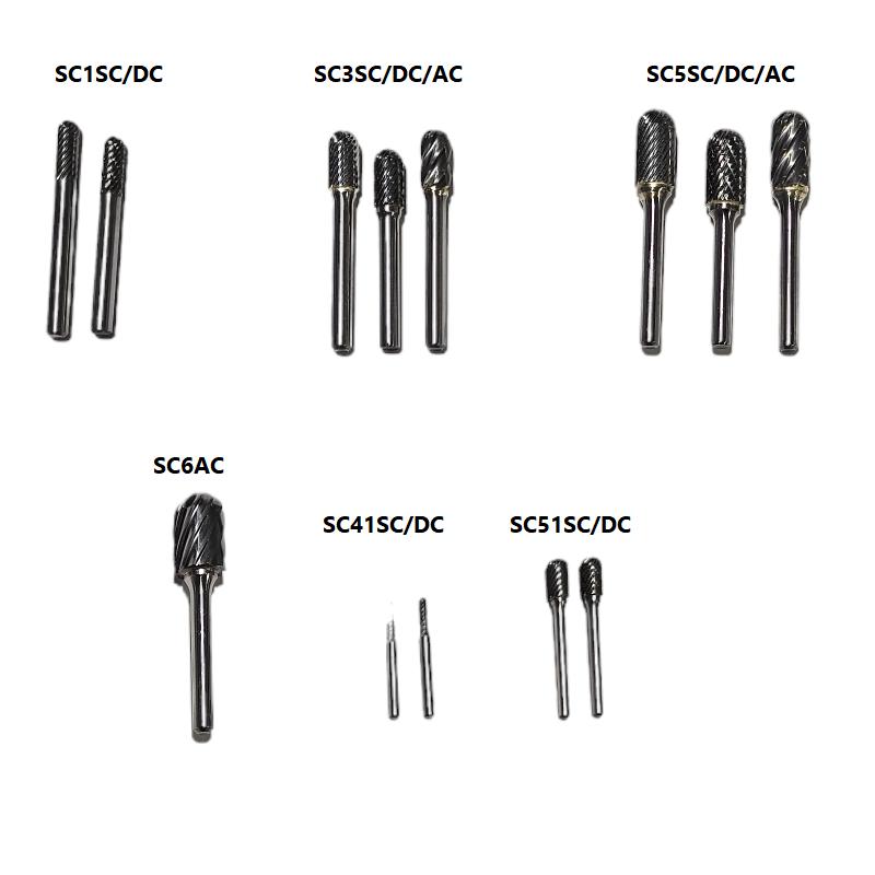Cylinder Radius End Carbide Burrs