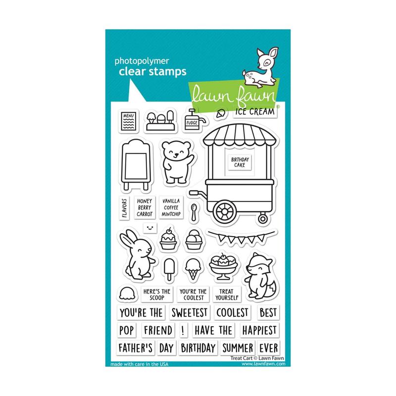 Lawn Fawn Clear Stamp Set - Treat Cart*