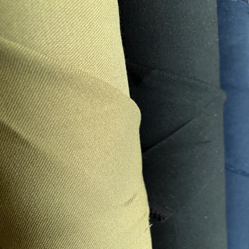 Multicolor Polyester Blend Twill