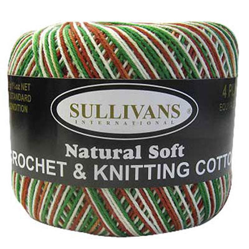 CROCHET COTTON 50GM XMAS VARIEGATED