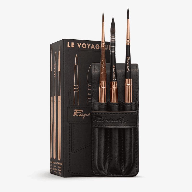 Raphal Le Voyageur Brush Set and Leather Wallet