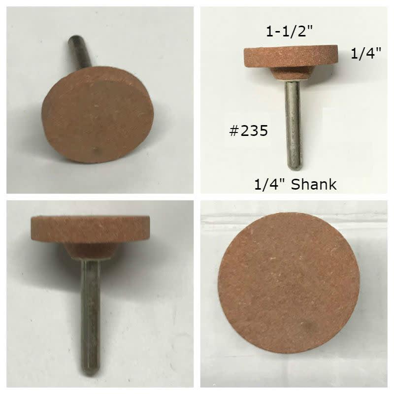 #235 Aluminum Oxide Mounted Stone AO #235 1-1/2x1/4 (1/4 shank)