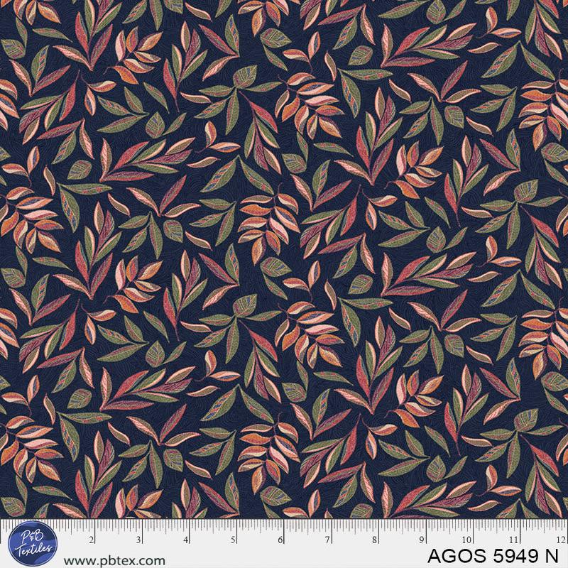 A Garden of Stitches 05949-N Tossed Embroidery Leaves