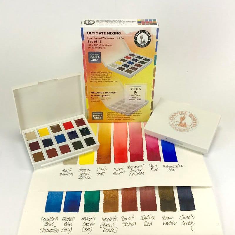 Daniel Smith Hand Poured Watercolour Half Pan Ultimate Mixing Set