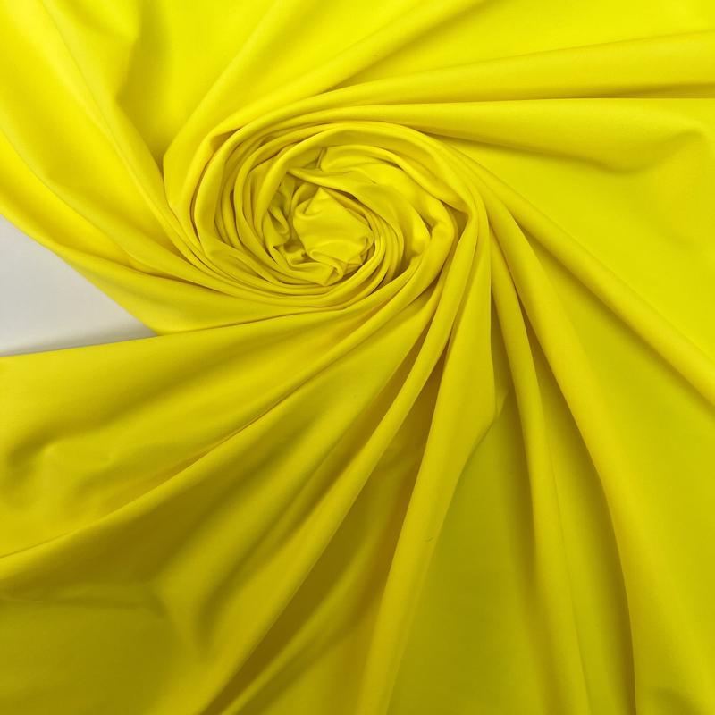 Yellow Polyamide Elastane Knitted
