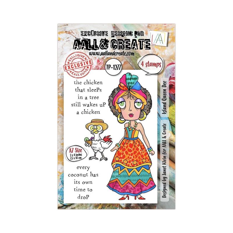 Aall & Create Clear Stamp Set #1277 - Island Queen Dee
