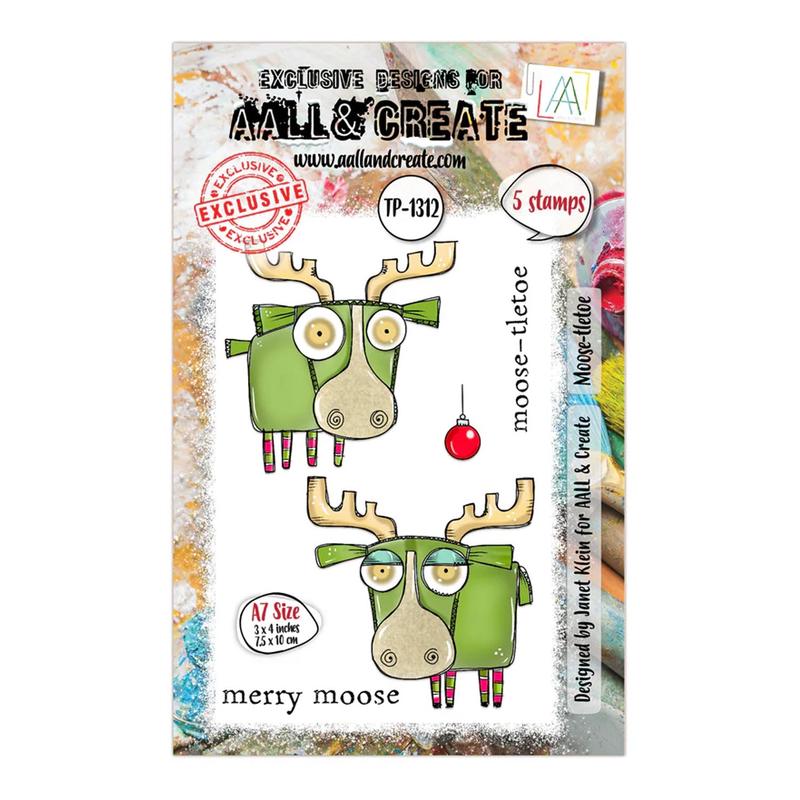 Aall & Create Clear Stamp Set #1312 - Moose-tletoe