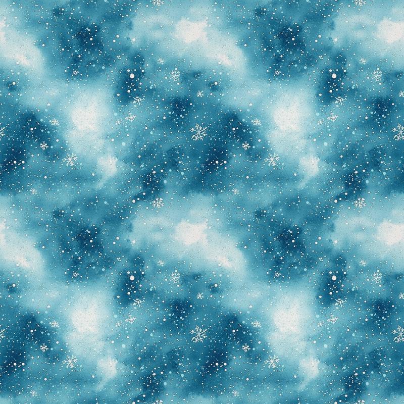 A Frosted Christmas Pattern 12 Quilting Cotton Fabric