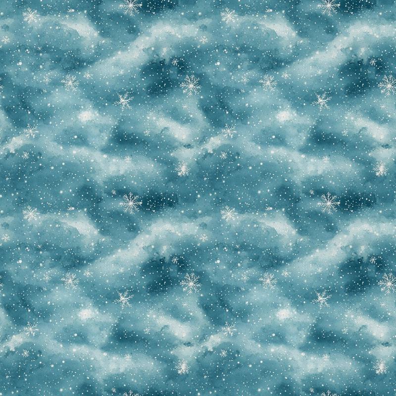 A Frosted Christmas Pattern 15 Quilting Cotton Fabric