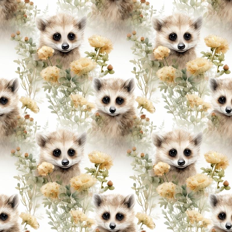 Woodland Animals Pattern 10 Quilting Cotton Fabric