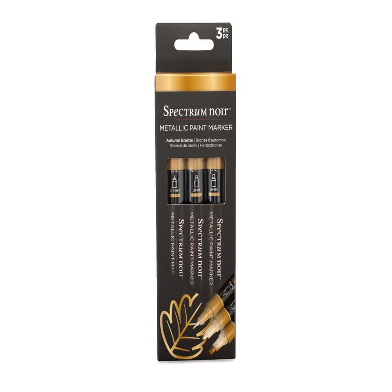 Spectrum Noir-Metallic Paint Marker (3PC) - Autumn Bronze