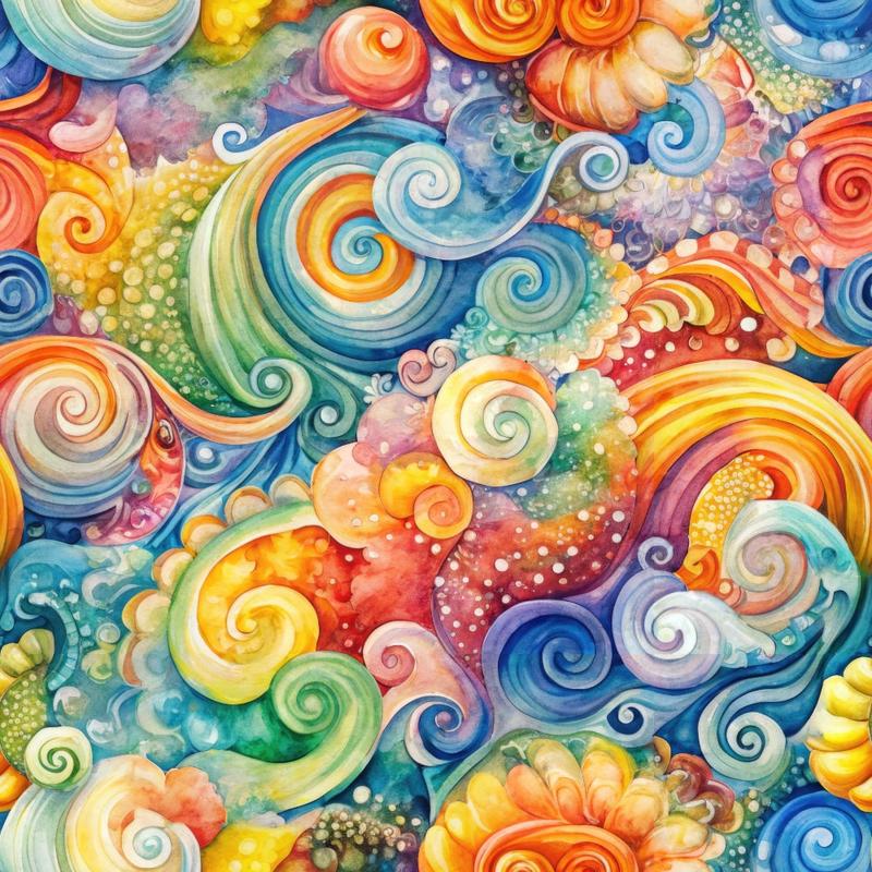 Wonderland Vortex Pattern 12 Quilting Cotton Fabric